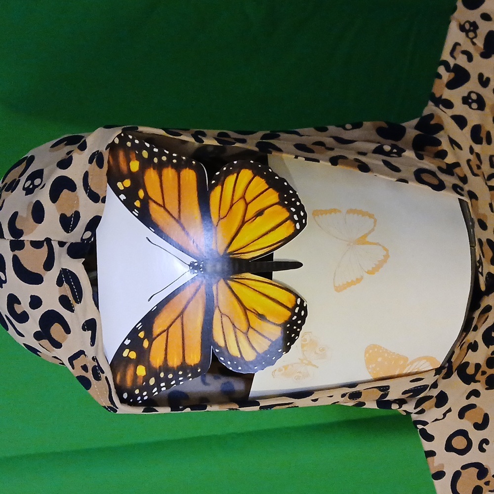 ShoSho sz M hoodie minidress, LS, Halloween leopard print, soft, stretchy fleece